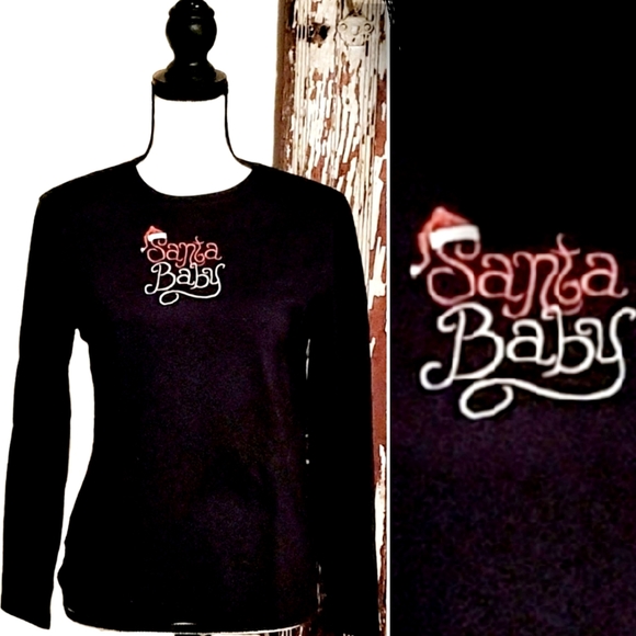 M & C Sportswear Tops - M & C Sportswear Crewneck Top Black Size M